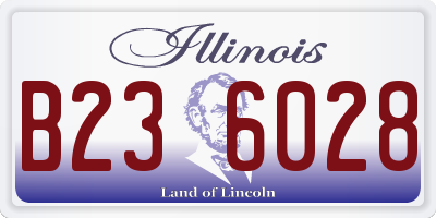 IL license plate B236028