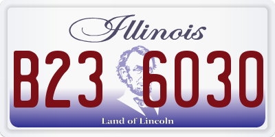 IL license plate B236030
