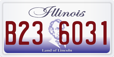 IL license plate B236031