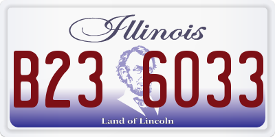 IL license plate B236033