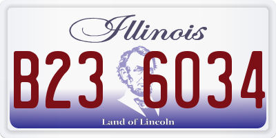 IL license plate B236034