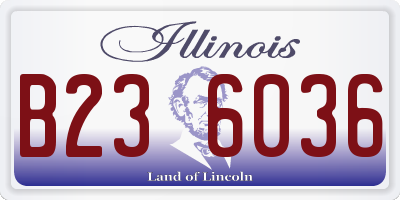 IL license plate B236036
