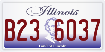 IL license plate B236037