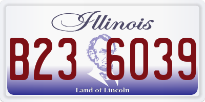 IL license plate B236039