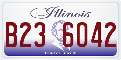 IL license plate B236042