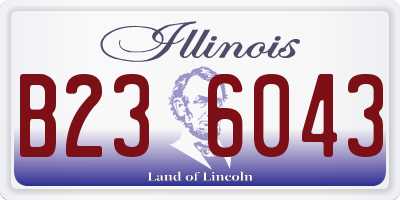 IL license plate B236043