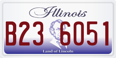 IL license plate B236051