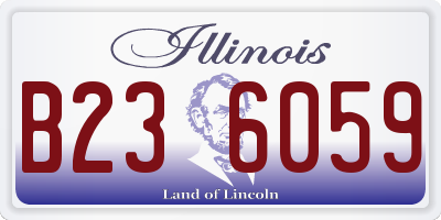 IL license plate B236059