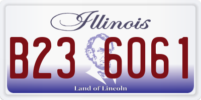 IL license plate B236061