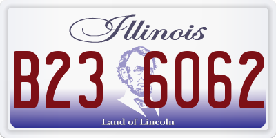 IL license plate B236062