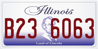 IL license plate B236063