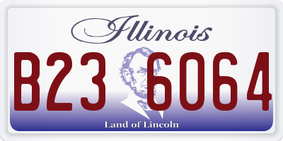IL license plate B236064