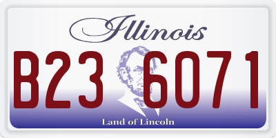 IL license plate B236071