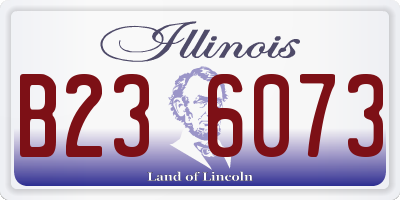 IL license plate B236073