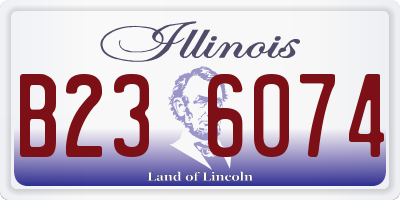 IL license plate B236074
