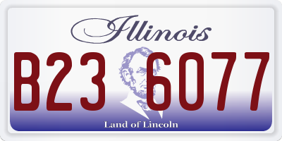 IL license plate B236077