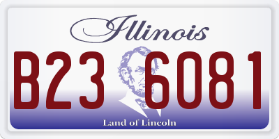 IL license plate B236081