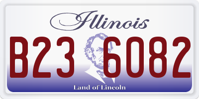 IL license plate B236082