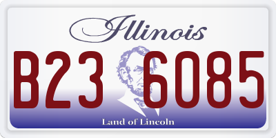IL license plate B236085