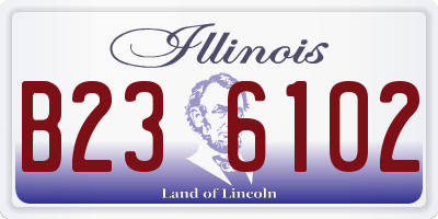 IL license plate B236102