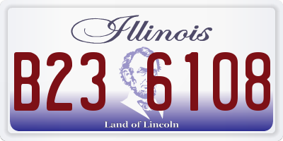 IL license plate B236108