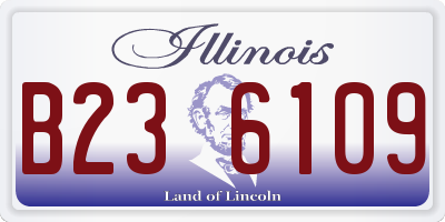 IL license plate B236109
