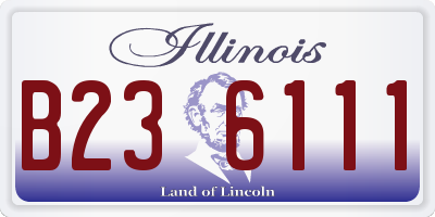 IL license plate B236111