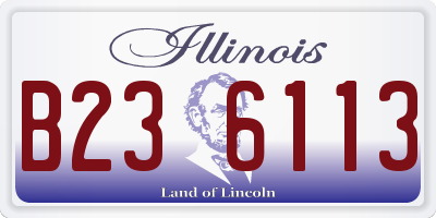 IL license plate B236113