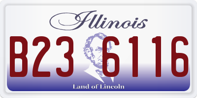 IL license plate B236116