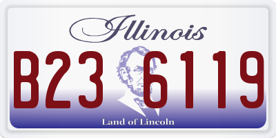 IL license plate B236119