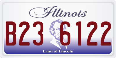 IL license plate B236122
