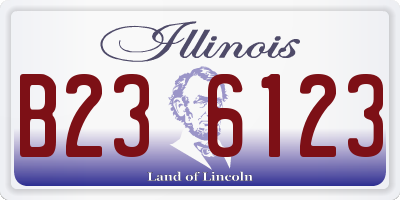 IL license plate B236123