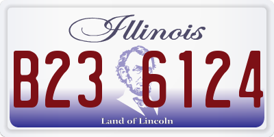 IL license plate B236124
