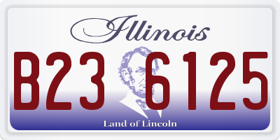 IL license plate B236125