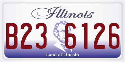 IL license plate B236126