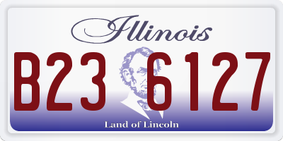 IL license plate B236127