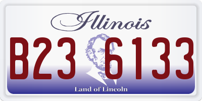 IL license plate B236133