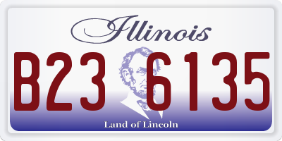 IL license plate B236135