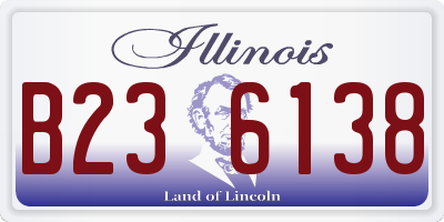 IL license plate B236138