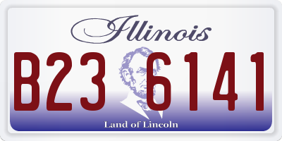 IL license plate B236141