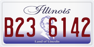IL license plate B236142