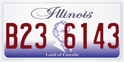 IL license plate B236143
