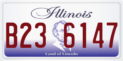 IL license plate B236147