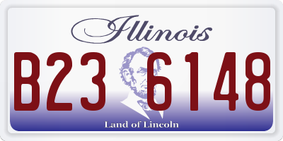 IL license plate B236148