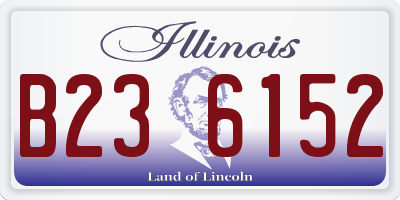 IL license plate B236152