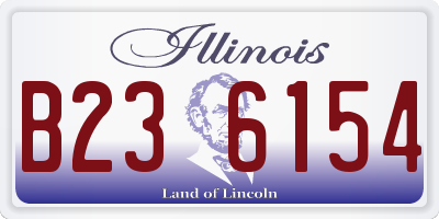 IL license plate B236154