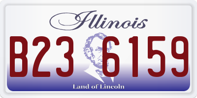 IL license plate B236159