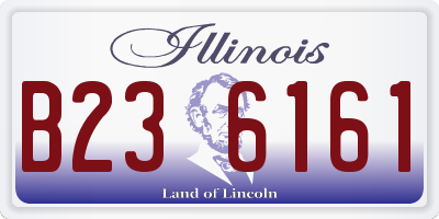 IL license plate B236161