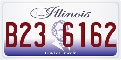 IL license plate B236162