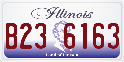IL license plate B236163